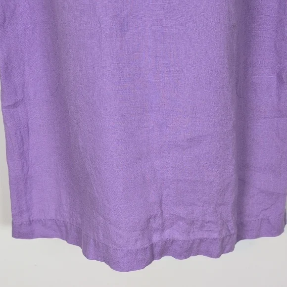 J. Jill Love Linen Pop Over Shirt Dress - Picture 3 of 10